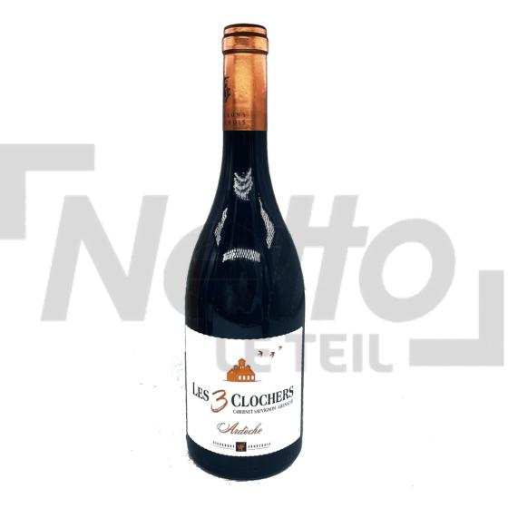 Vin rouge cabernet sauvignon 14,5% vol 75cl - LES 3 CLOCHERS