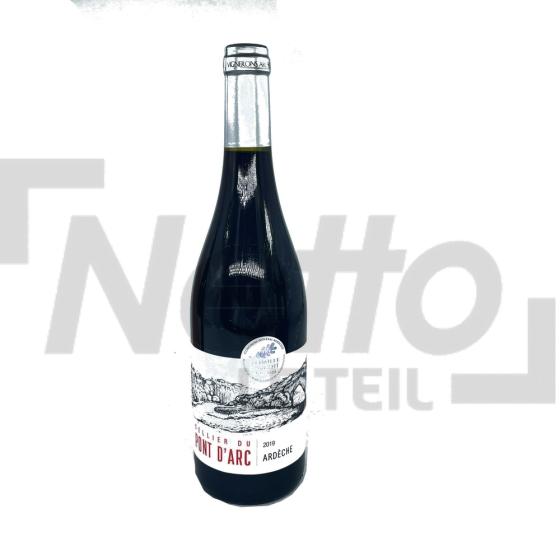 Vin rouge d'Ardèche 2019 13,5% vol 75cl - CELLIER DU PONT D'ARC