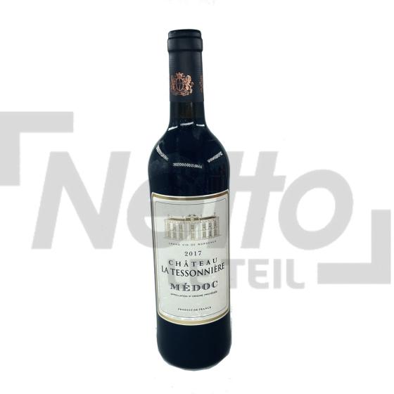 Vin rouge de Bordeaux médoc 12,5% vol 75cl  - CHATEAU LA TESSONNIERE