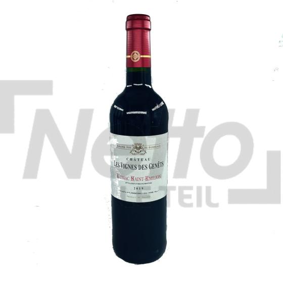 Vin rouge kussac saint-emilion 2019 14% vol 75cl - CHATEAU LES VIGNES DES GENETS