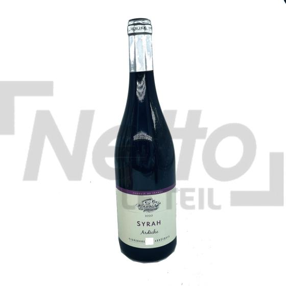 Vin rouge syrah 14% vol 75cl - VIGNERONS ARDÉCHOIS