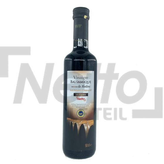 Vinaigre balsamique de modène avec 6% d'acidité 50cl - NETTO