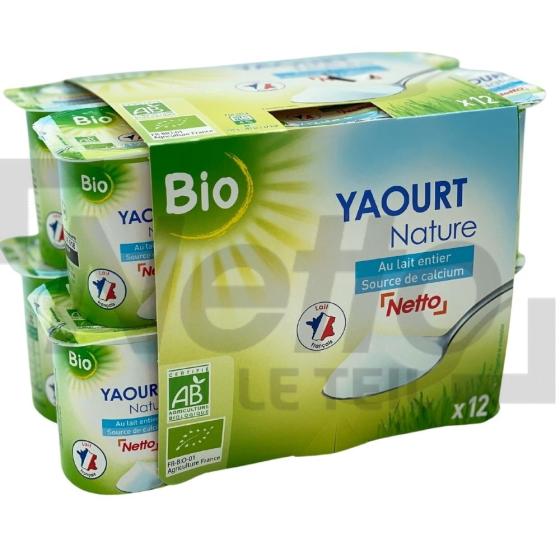 Yaourt Bio nature 12x125g - NETTO