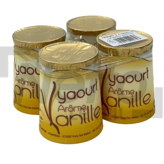 Yaourt arômatisé saveur vanille 4x125g - AREILLADOU