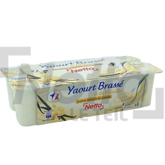 Yaourt brassé saveur vanille 8x125g - NETTO